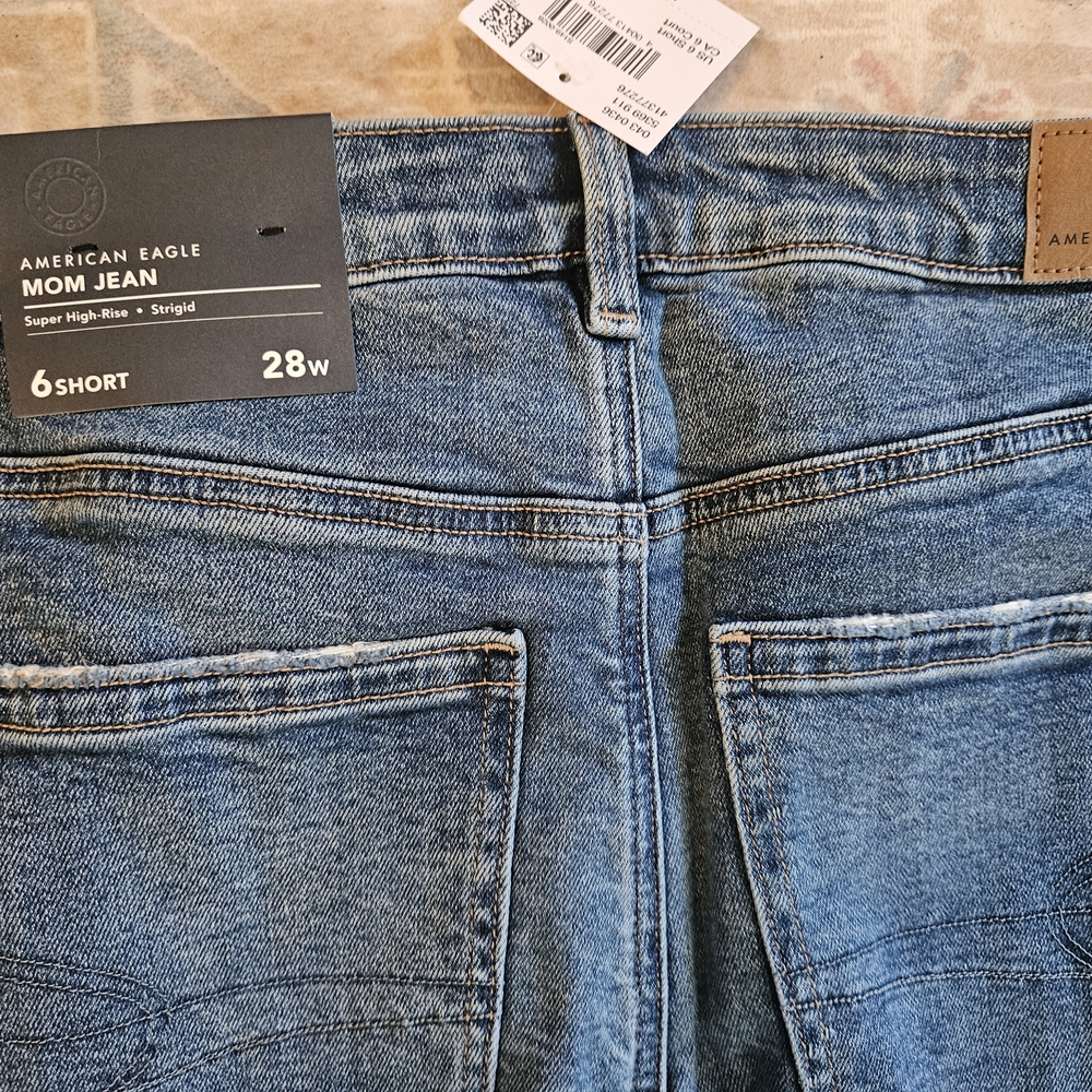 American Eagle Outfitters Blue Mom Jeans